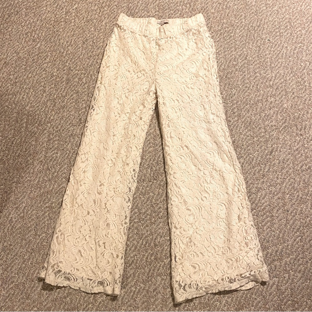 Lace pants.  Bridal events